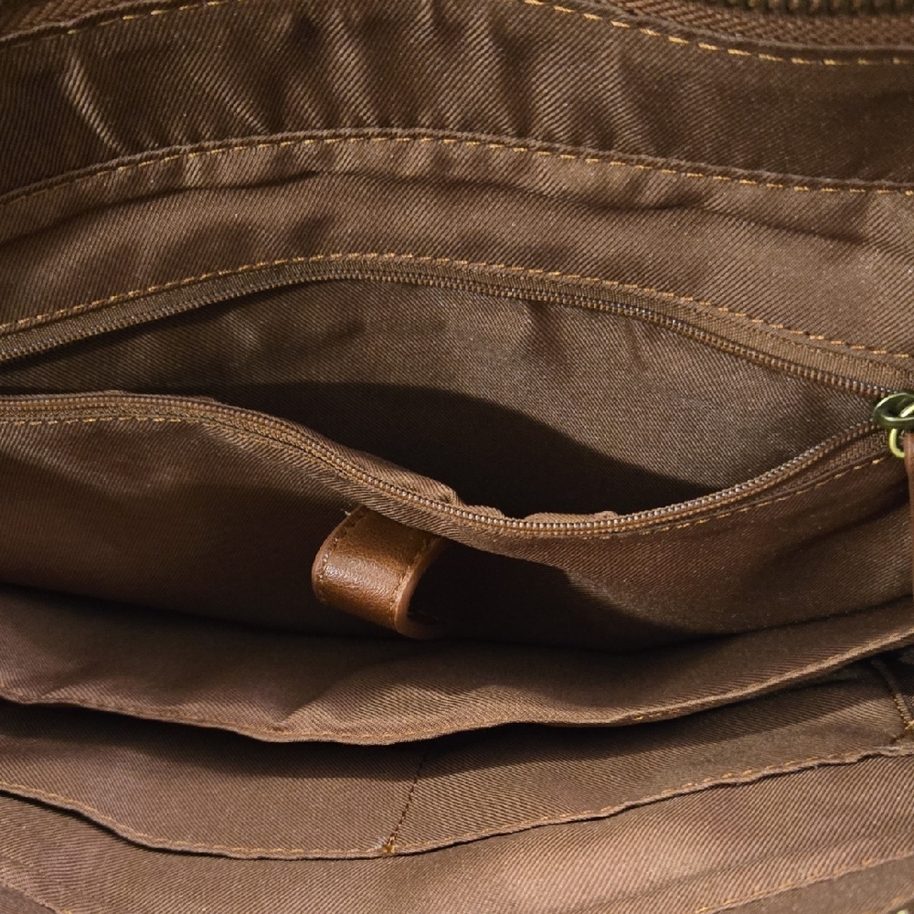 FRYE AND CO. Brown Embossed Shoulder Bag - Picture 7 of 16